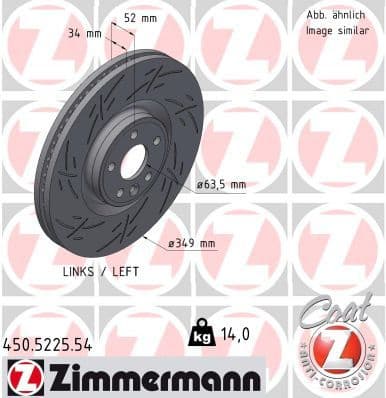 Brake Disc BLACK Z 450.5225.54