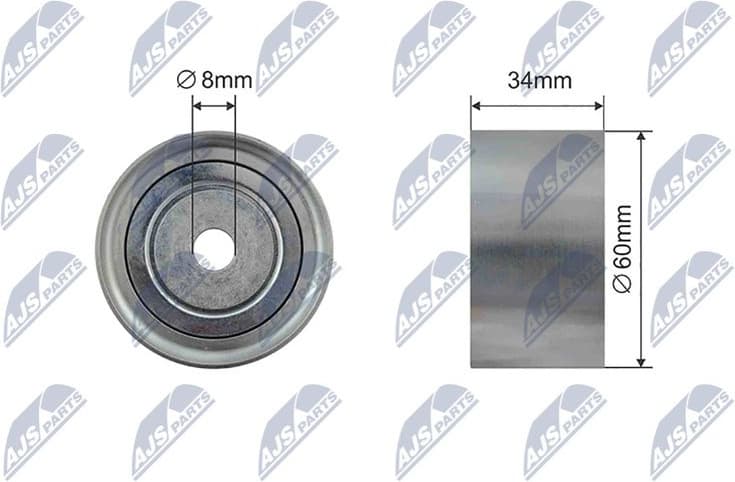 Deflection Pulley/Guide Pulley, timing belt RNK-SU-018