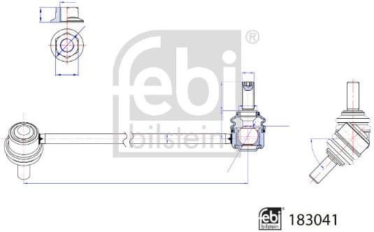 Link/Coupling Rod, stabiliser bar ProKit 183041