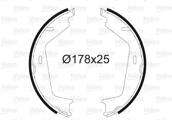 Brake Shoe Set, parking brake 564201