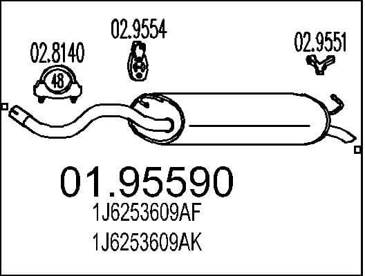 Rear Muffler 01.95590