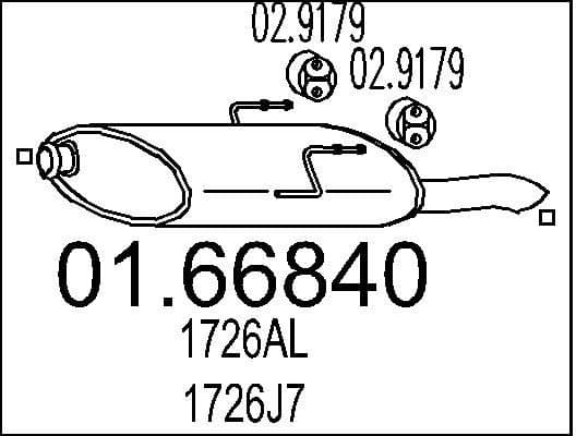 Rear Muffler 01.66840