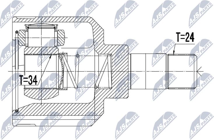 Joint Kit, drive shaft NPW-PE-022