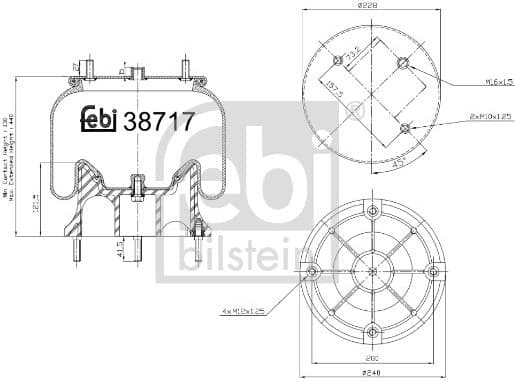 Bellow, air suspension 38717