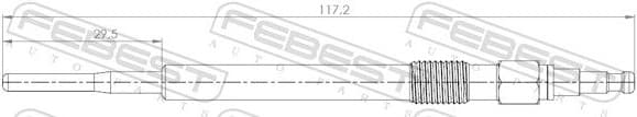 Glow Plug 23642-005 - image 2