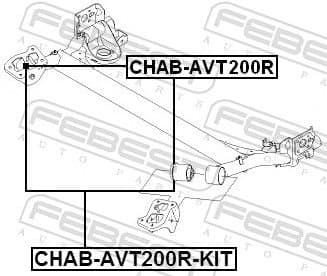 Repair Kit, axle beam CHAB-AVT200R-KIT - image 2