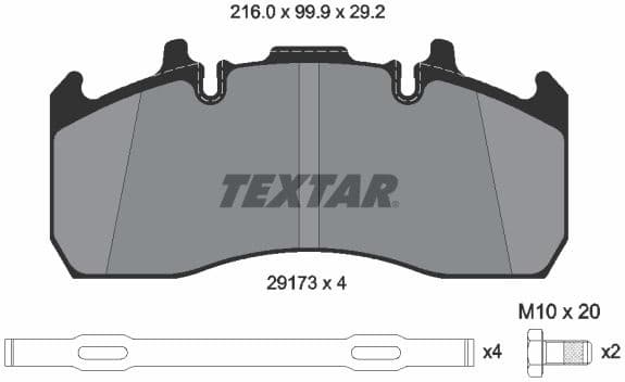Brake Pad Set, disc brake 2917301