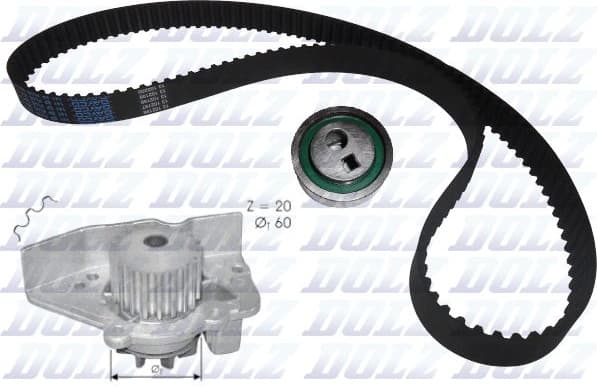 Water Pump & Timing Belt Kit KD030