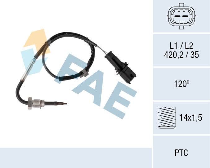 Sensor, exhaust gas temperature 68082