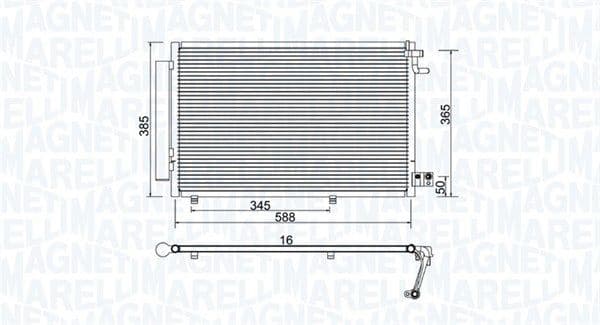 Condenser, air conditioning 350203930000