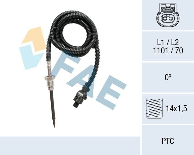 Sensor, exhaust gas temperature 68022