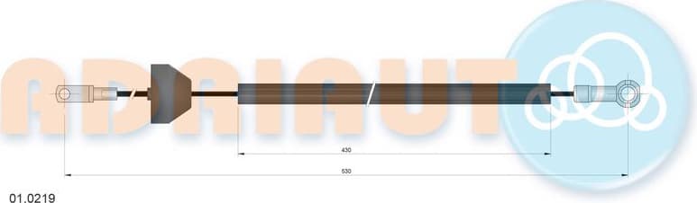 Cable Pull, parking brake 01.0219