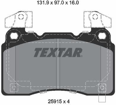 Brake Pad Set, disc brake Q+ 2591503
