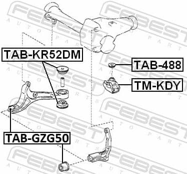 Mounting, differential TAB-488 - image 2