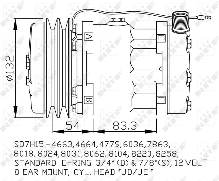 Compressor, air conditioning EASY FIT 32238 - image 5