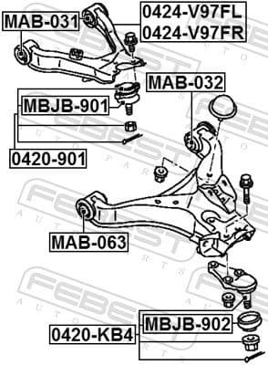Bellow, ball joint MBJB-901 - image 2