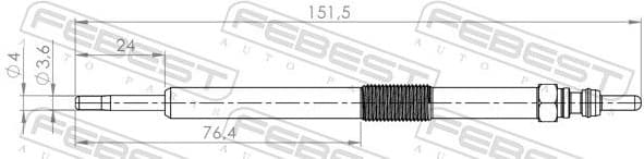 Glow Plug 14642-001 - image 2