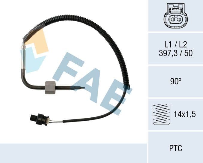 Sensor, exhaust gas temperature 68012