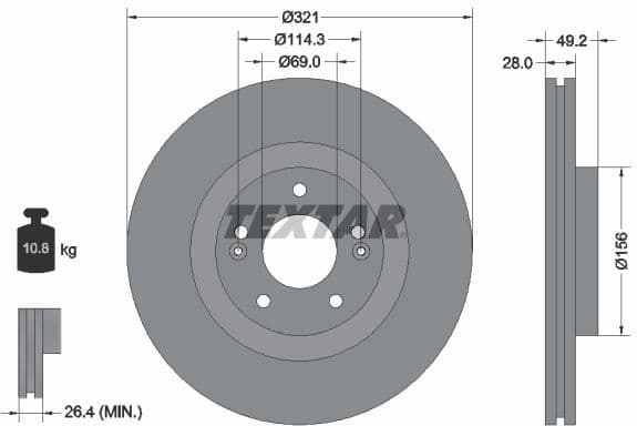 Brake Disc PRO+ 92242905