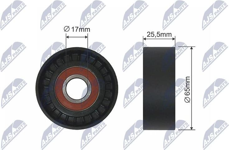 Tensioner Pulley, V-ribbed belt RNK-CT-020