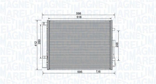 Condenser, air conditioning 350203984000