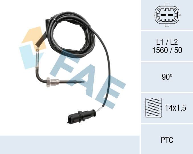 Sensor, exhaust gas temperature 68038