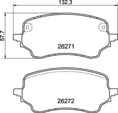 Brake Pad Set, disc brake PRIME LINE P 24 236