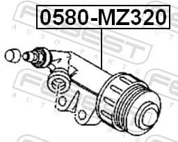Slave Cylinder, clutch 0580-MZ320 - image 2