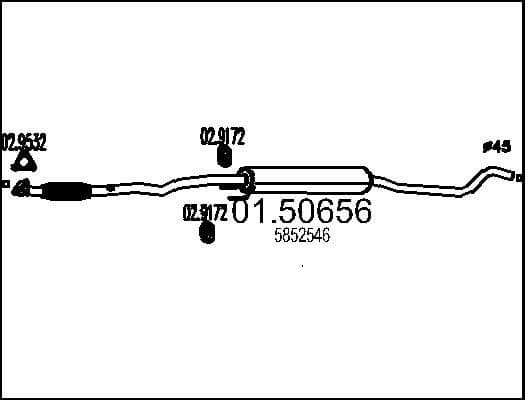 Centre Muffler 01.50656