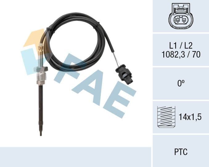 Sensor, exhaust gas temperature 68046