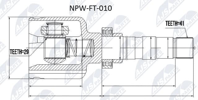 Joint Kit, drive shaft NPW-FT-010