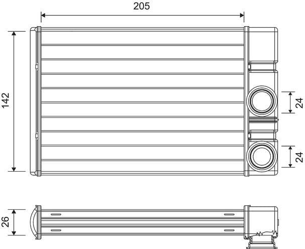 Heat Exchanger, interior heating 811513
