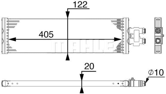 Oil Cooler, automatic transmission BEHR *** PREMIUM LINE *** CLC 64 000P - image 2