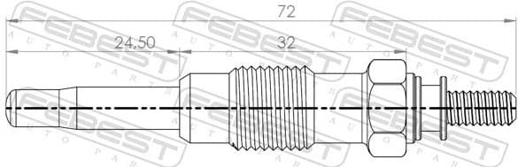 Glow Plug 16642-004 - image 2