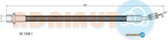 Brake hose rear 52.1228.1