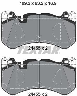Brake Pad Set, disc brake Q+ 2445505