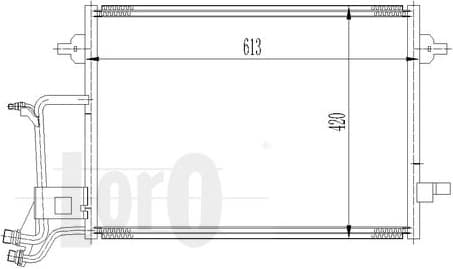 Condenser, air conditioning LORO 003-016-0009 - image 2