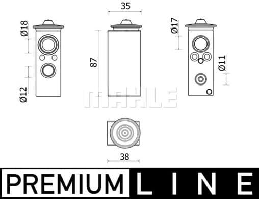 Expansion Valve, air conditioning BEHR *** PREMIUM LINE *** AVE 146 000P