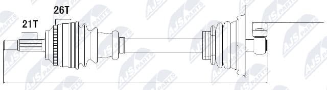 Drive Shaft NPW-RE-013