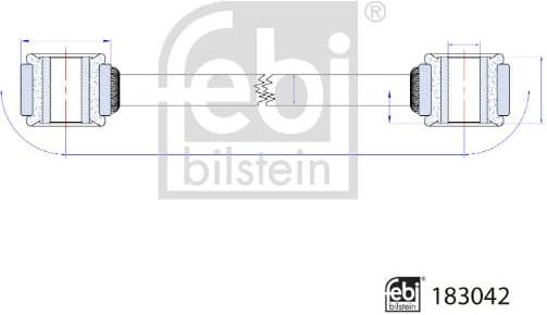 Link/Coupling Rod, stabiliser bar 183042