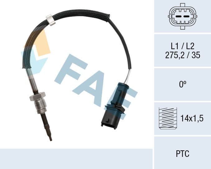 Sensor, exhaust gas temperature 68047