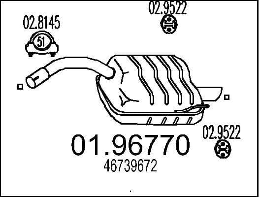 Rear Muffler 01.96770