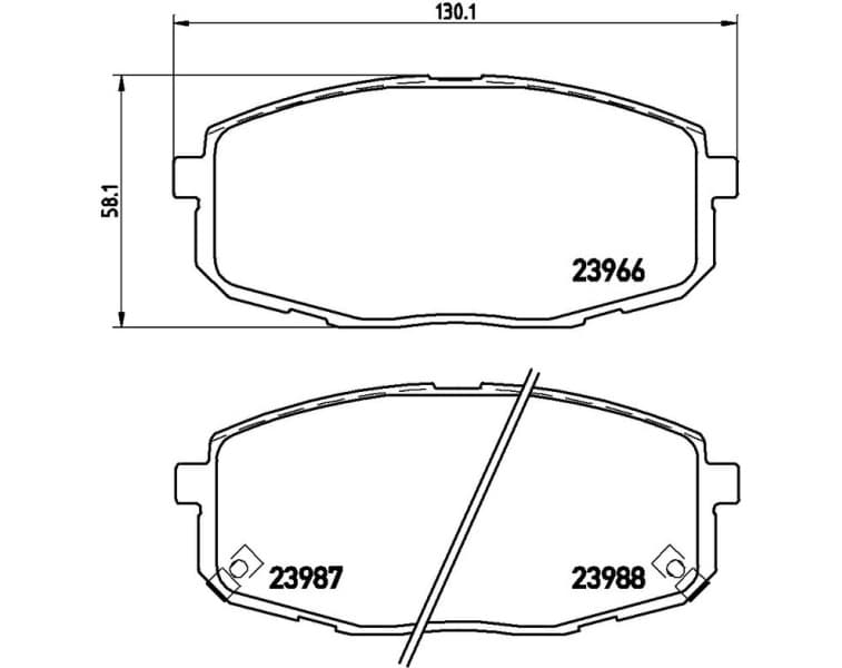 Brake Pad Set, disc brake XTRA LINE P 30 034X