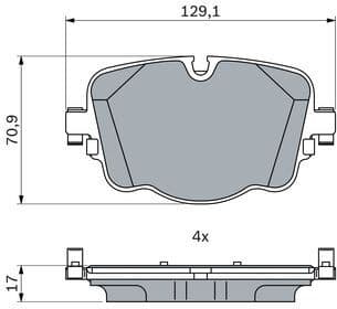 Brake Pad Set, disc brake 0 986 424 948