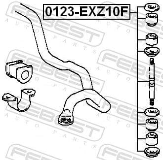 Link/Coupling Rod, stabiliser bar 0123-EXZ10F - image 2