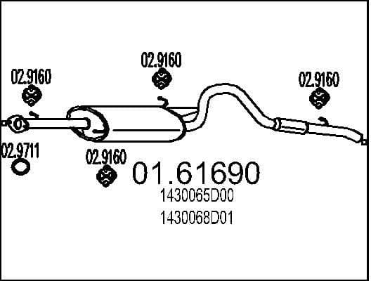 Rear Muffler 01.61690