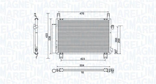 Condenser, air conditioning 350203798000