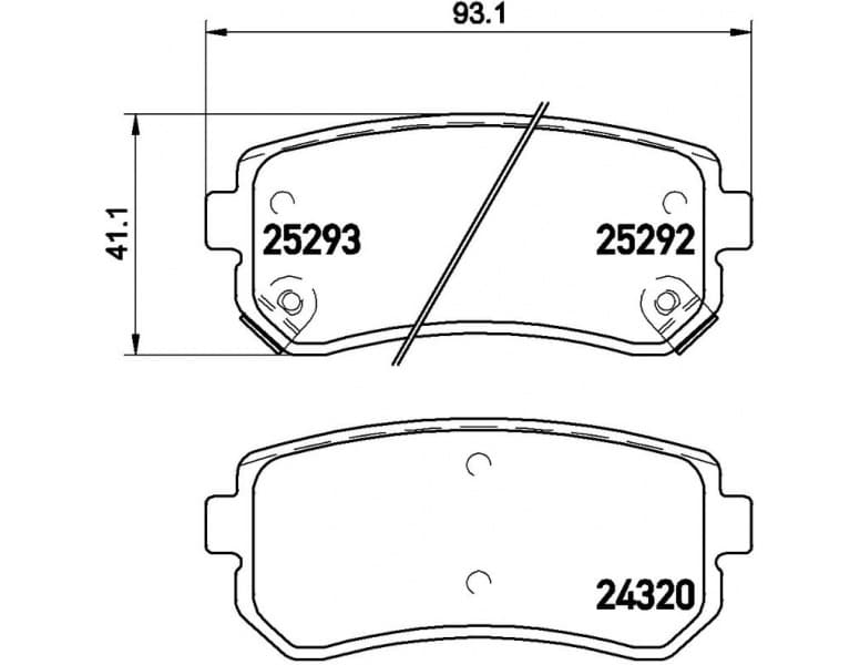 Brake Pad Set, disc brake XTRA LINE P 30 051X