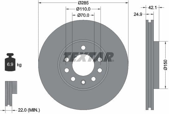 Brake Disc PRO+ 92118705