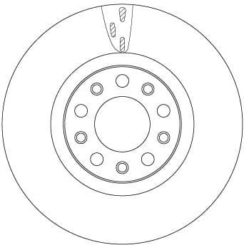 Brake Disc TRW SINGLE DF6590S - image 2